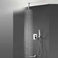 rain shower system 304 shower set sanitary ware luxury bathroom shower with bath mixer